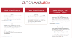 Desktop Screenshot of criticalmassmedia.com